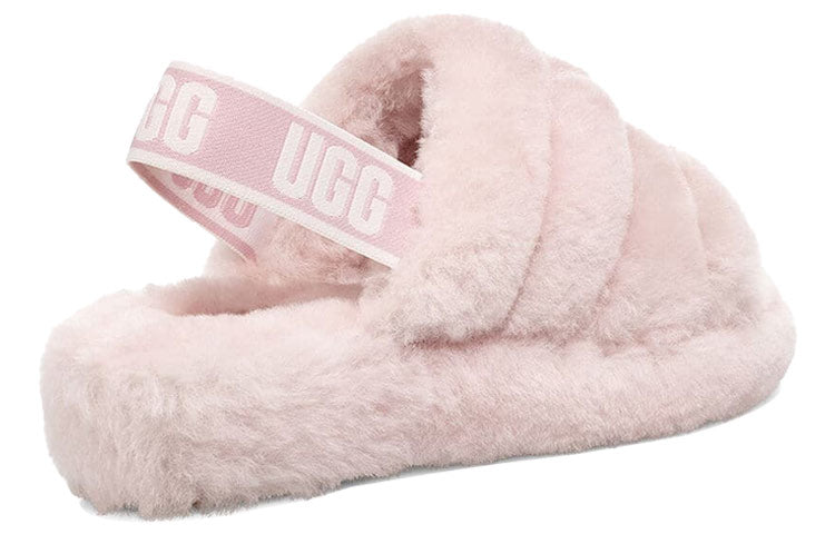 (WMNS) UGG Fluff Yeah Slide Thick Sole Shoe Pink 1095119-SLPN