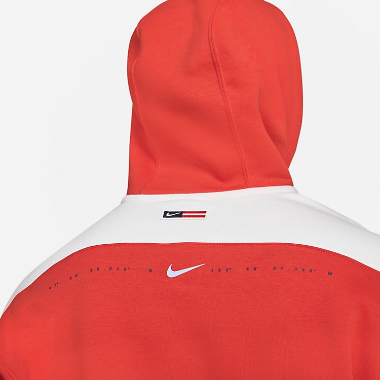 Nike Club Pullover Basketball Hoodie 'Red' DM7952-673