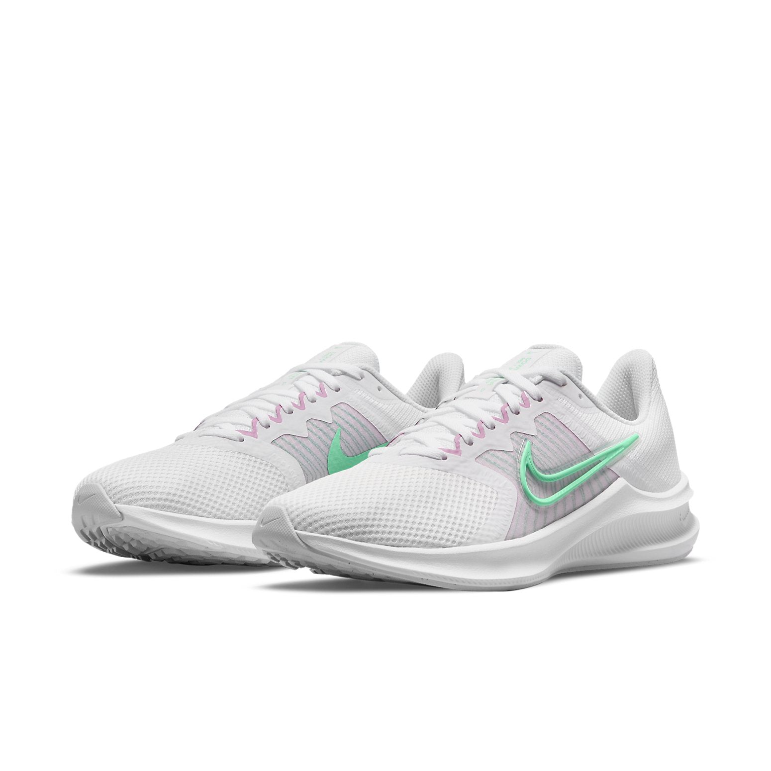 (WMNS) Nike Downshifter 11 'White Signal Green' CW3413-101