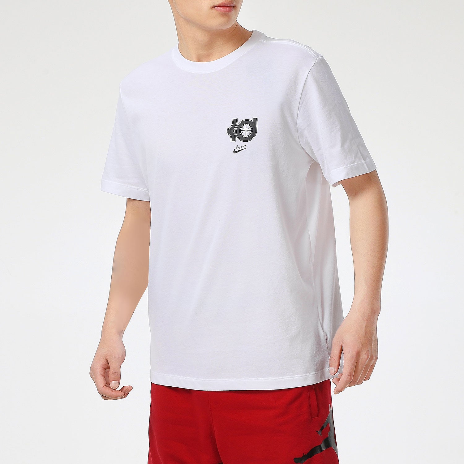 Nike Dri-FIT KD Durant Printing Sports Round Neck Basketball Short Sleeve White DD0776-100