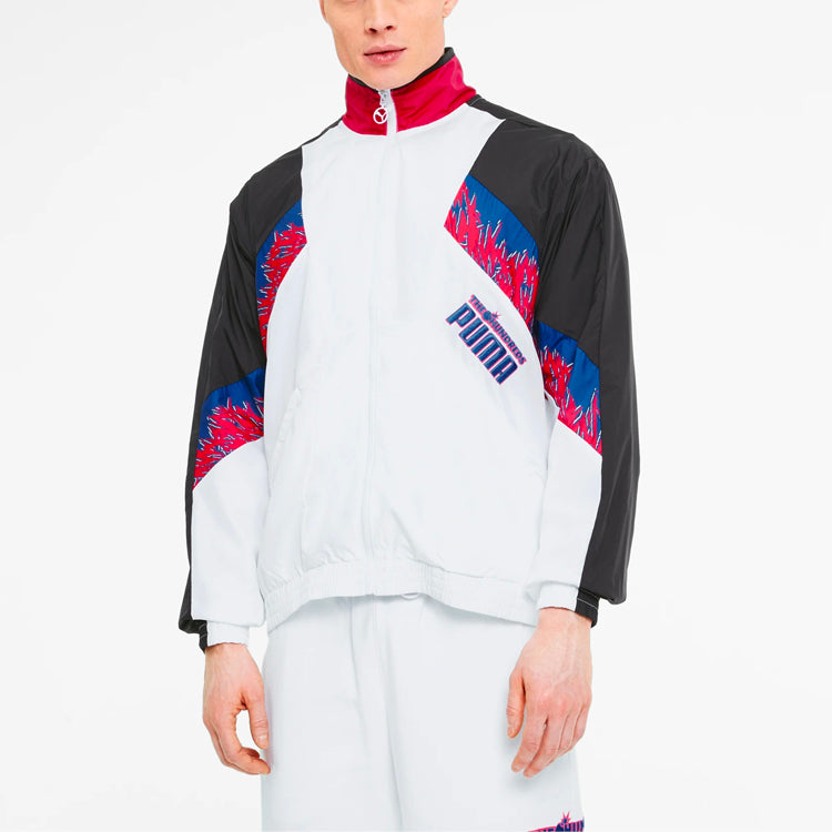 PUMA x The Hundreds Track Jacket 'White Black Red' 596747-02