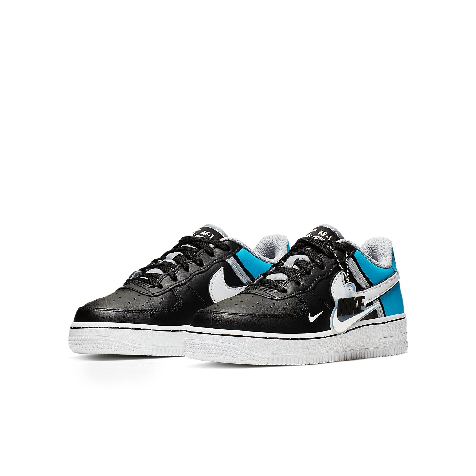 (GS) Nike Air Force 1 LV8 2 'Black Light Current Blue' CI1756-001