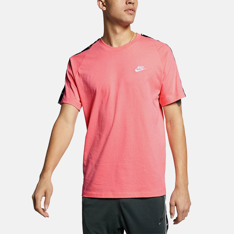 Nike Sportswear Swoosh Logo Sports Short Sleeve Pink BQ0025-668
