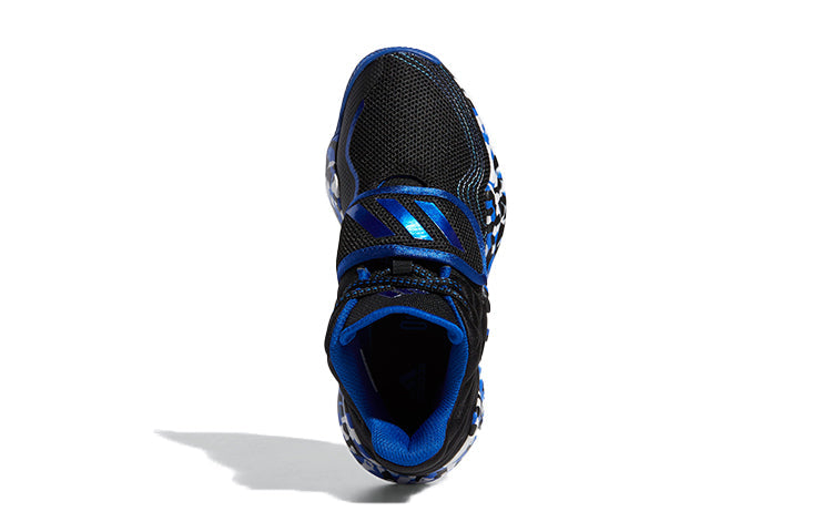 (GS) adidas Deep Threat J Black/Blue FW8530
