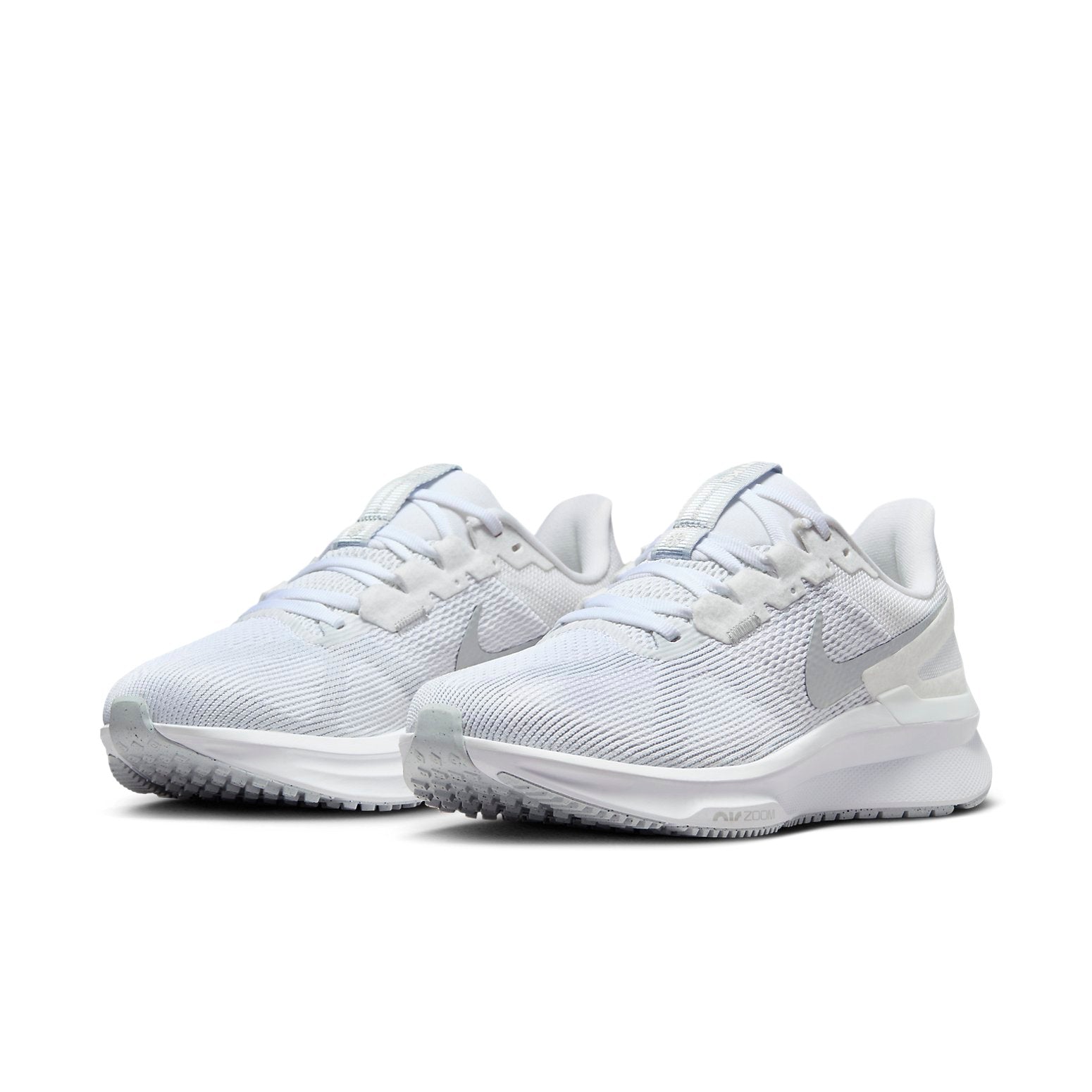 (WMNS) Nike Air Zoom Structure 25 Wide 'White Metallic Silver' FN7996-100