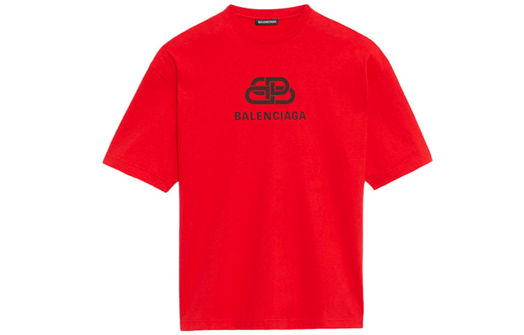 Balenciaga Interlocked BB Regular Fit T-shirt 'Black' 578139TEV481361