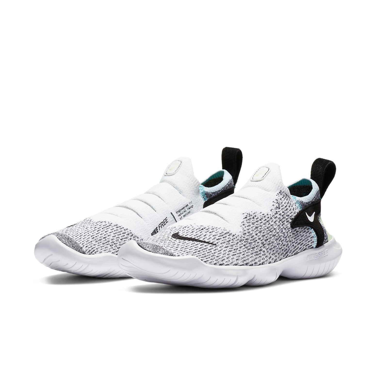 (WMNS) Nike Free RN Flyknit 3.0 2020 White/Black/Green CJ0267-101
