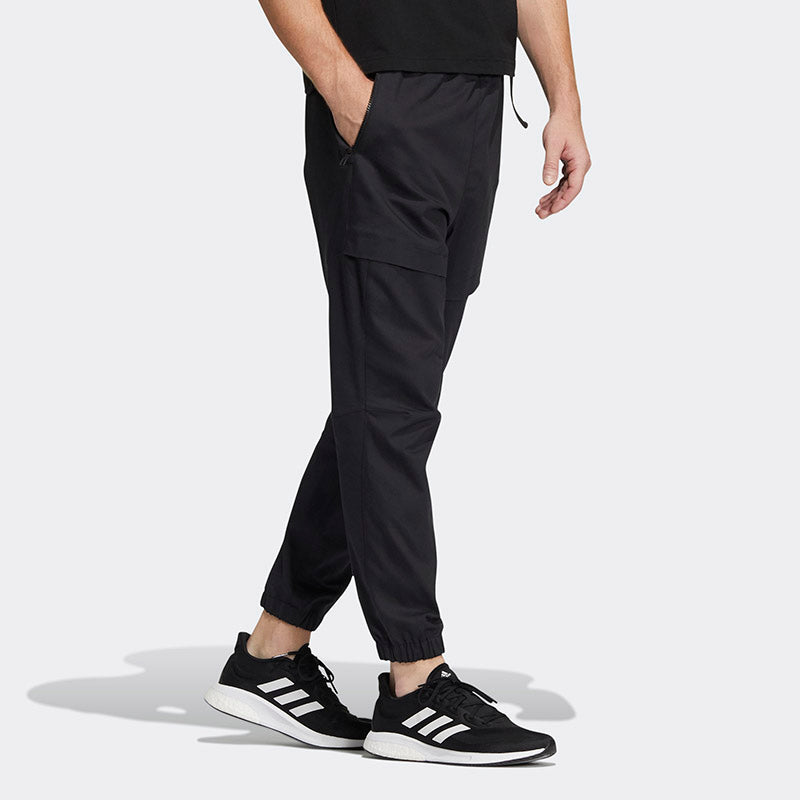 Men's adidas Breathable Running Sports Pants/Trousers/Joggers Black HE9895