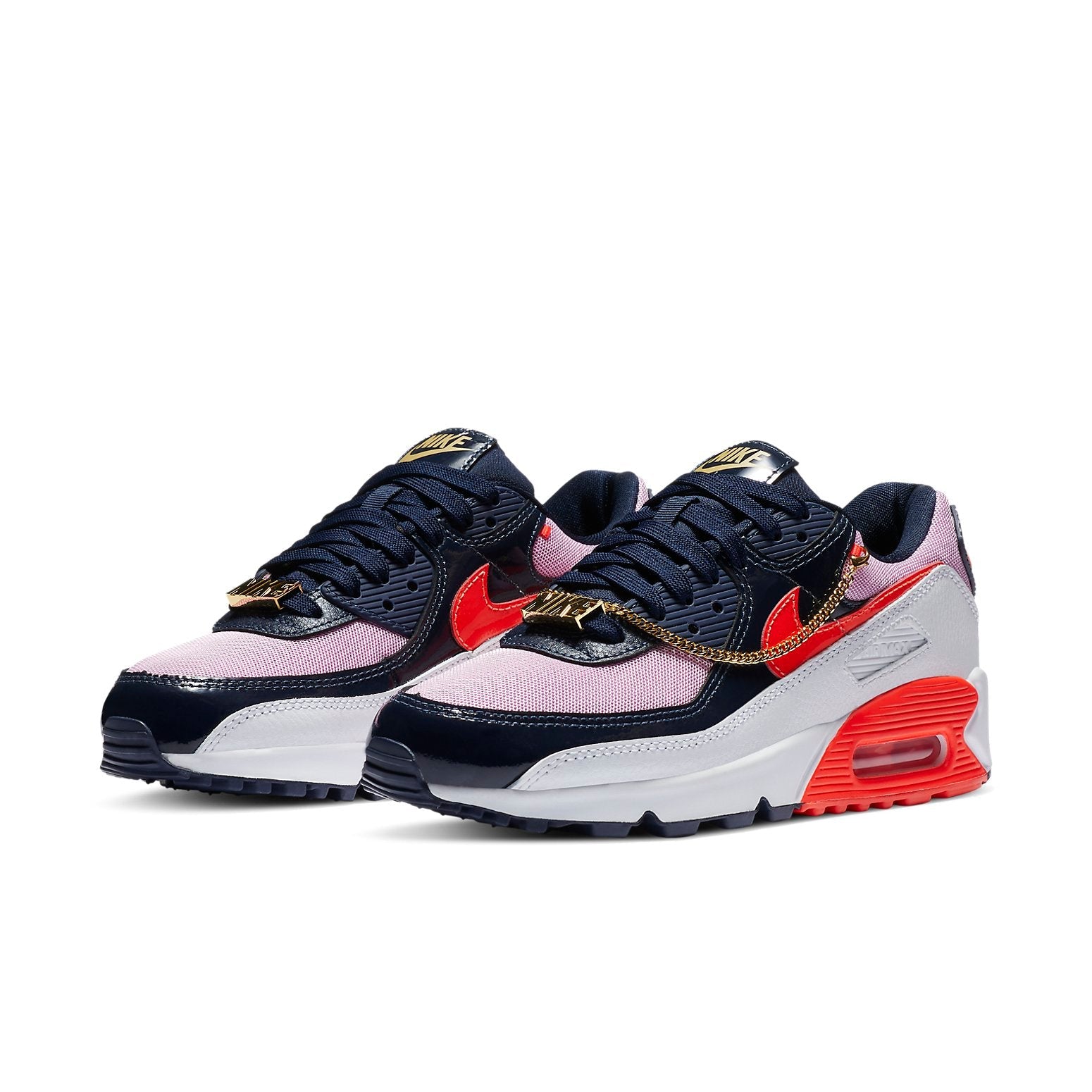 (WMNS) Nike Air Max 90 'Cuban Link - Navy Pink' CZ8099-100