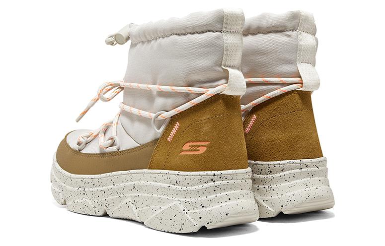 (WMNS) Skechers Bobs MT. PEAK 'White Brown' 117311-NAT