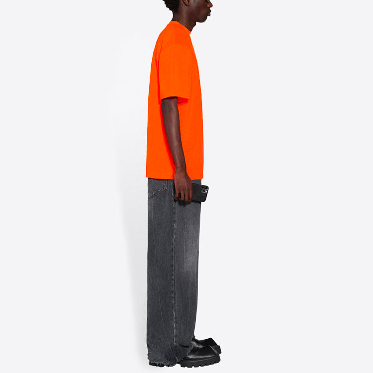 Balenciaga Large Fit T-Shirt 'Fluo Orange' 641675TKVE87073