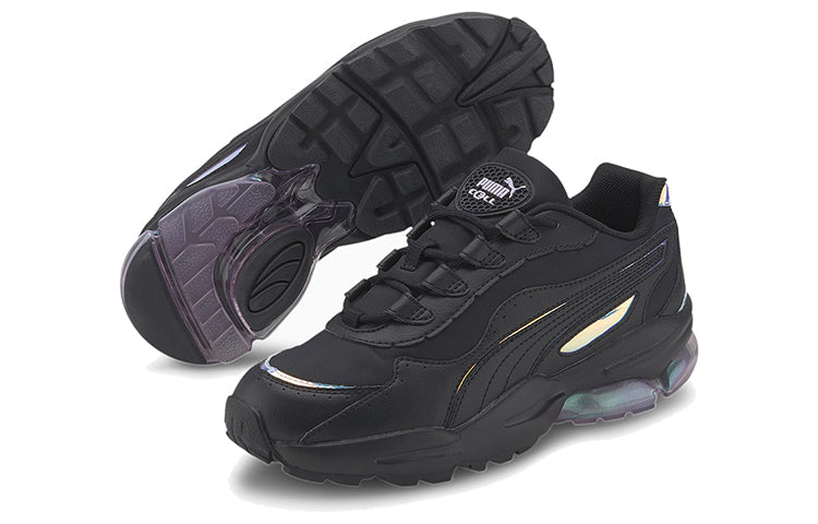 (WMNS) PUMA Cell Stellar Glow Low-top Running Shoes Black/Purple 371707-03