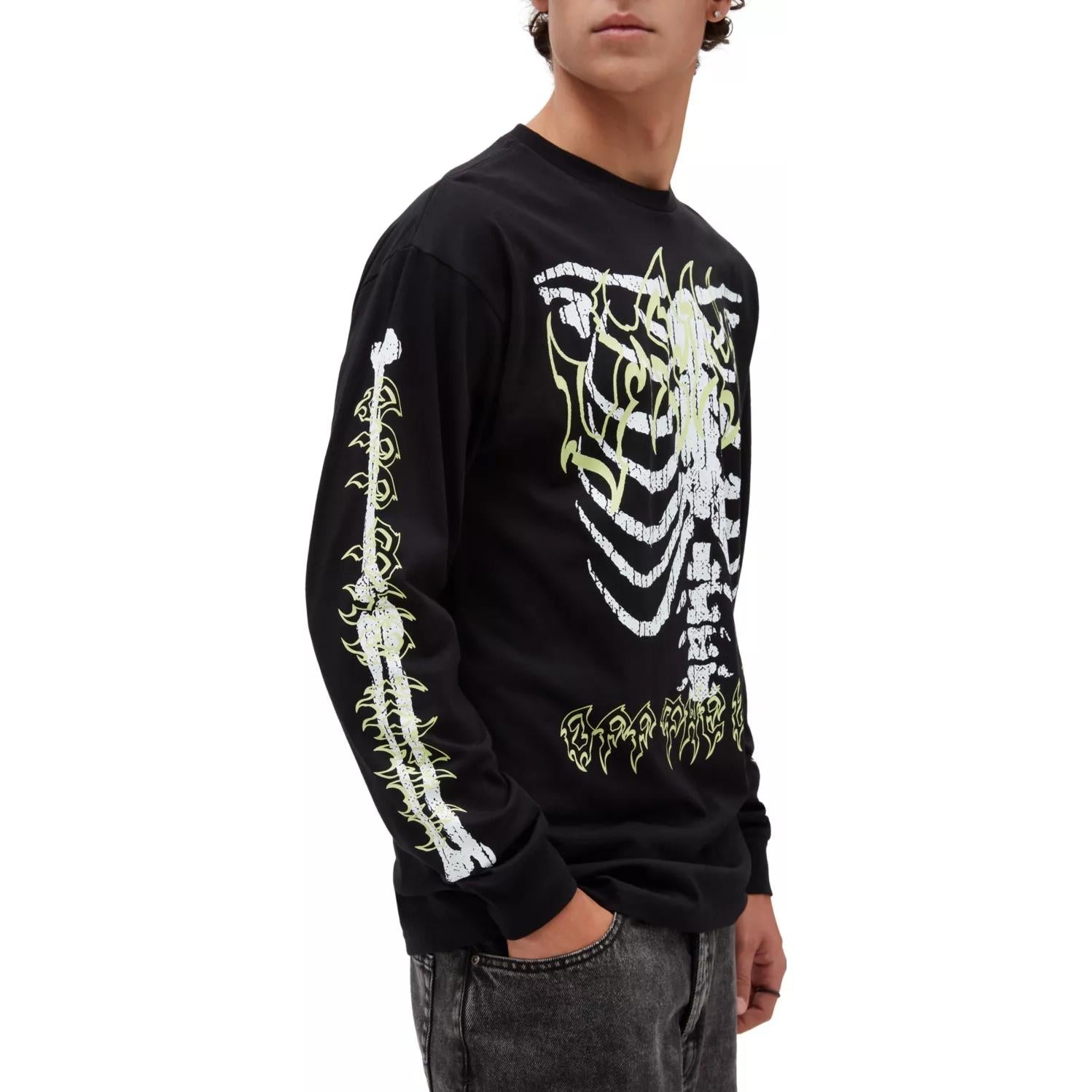 Vans Halloween Long Sleeve T-Shirt 'Black' VN000F7RBLK