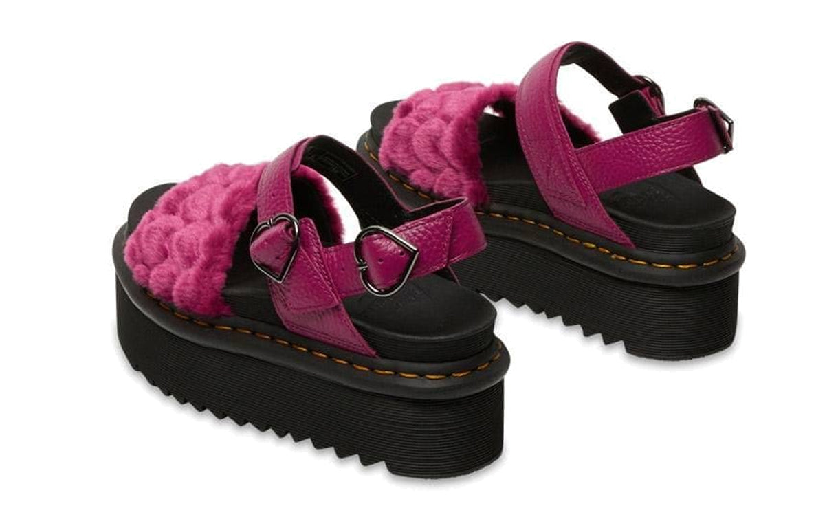 (WMNS) Dr. Martens Voss Quad Sandals Purple/Red 26921673
