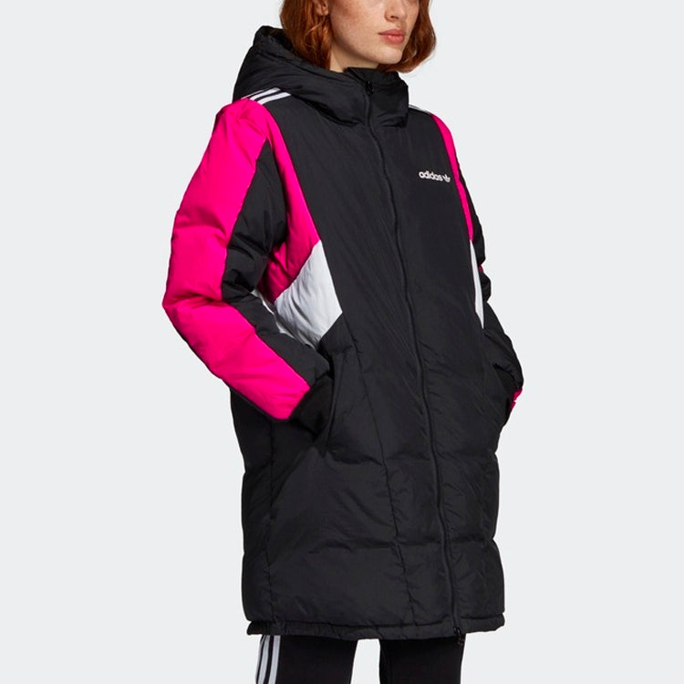 (WMNS) adidas Originals Down Jacket Long 'Black Pink' EC2184