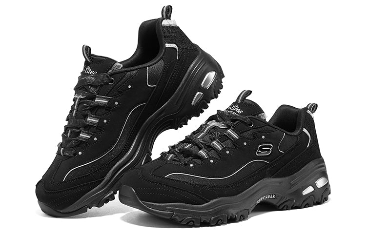 (WMNS) Skechers D'lites Sneakers 'Black' 896738-BBK