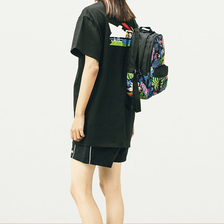 Vans Vintage Flower All-over Print Backpack 'Black Blue Yellow' VN0A4DROZEN
