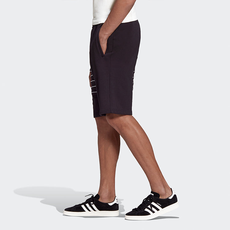 adidas originals MENS Logo Print Sports Shorts Black GE0821