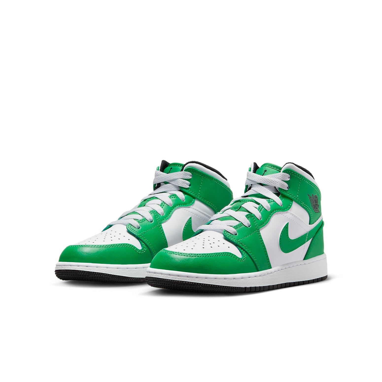 (GS) Air Jordan 1 Mid  'Lucky Green' DQ8423-301