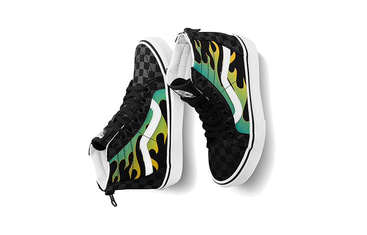 (PS) Vans SK8-Hi Zip Fire 'Black' VN0A4BUXESY