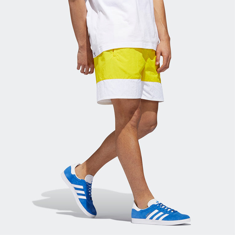 adidas originals Contrasting Colors Logo Printing Sports Shorts Yellow GD0954