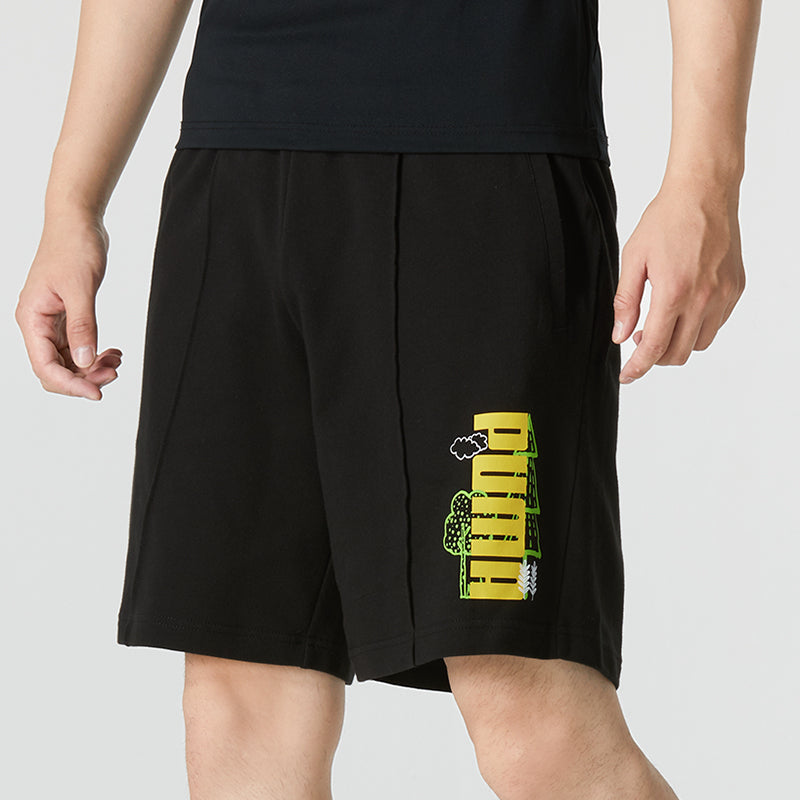 PUMA Logo Nature Shorts 'Black' 538777-01