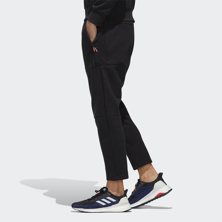 adidas Casual Training Sports Knit Long Pants Black GF4009