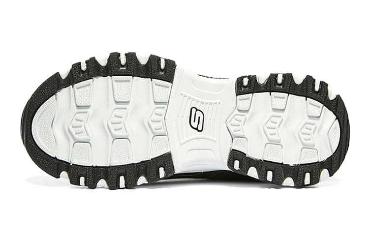 (GS) Skechers D'Lites 'White Black' 302540L-BKW