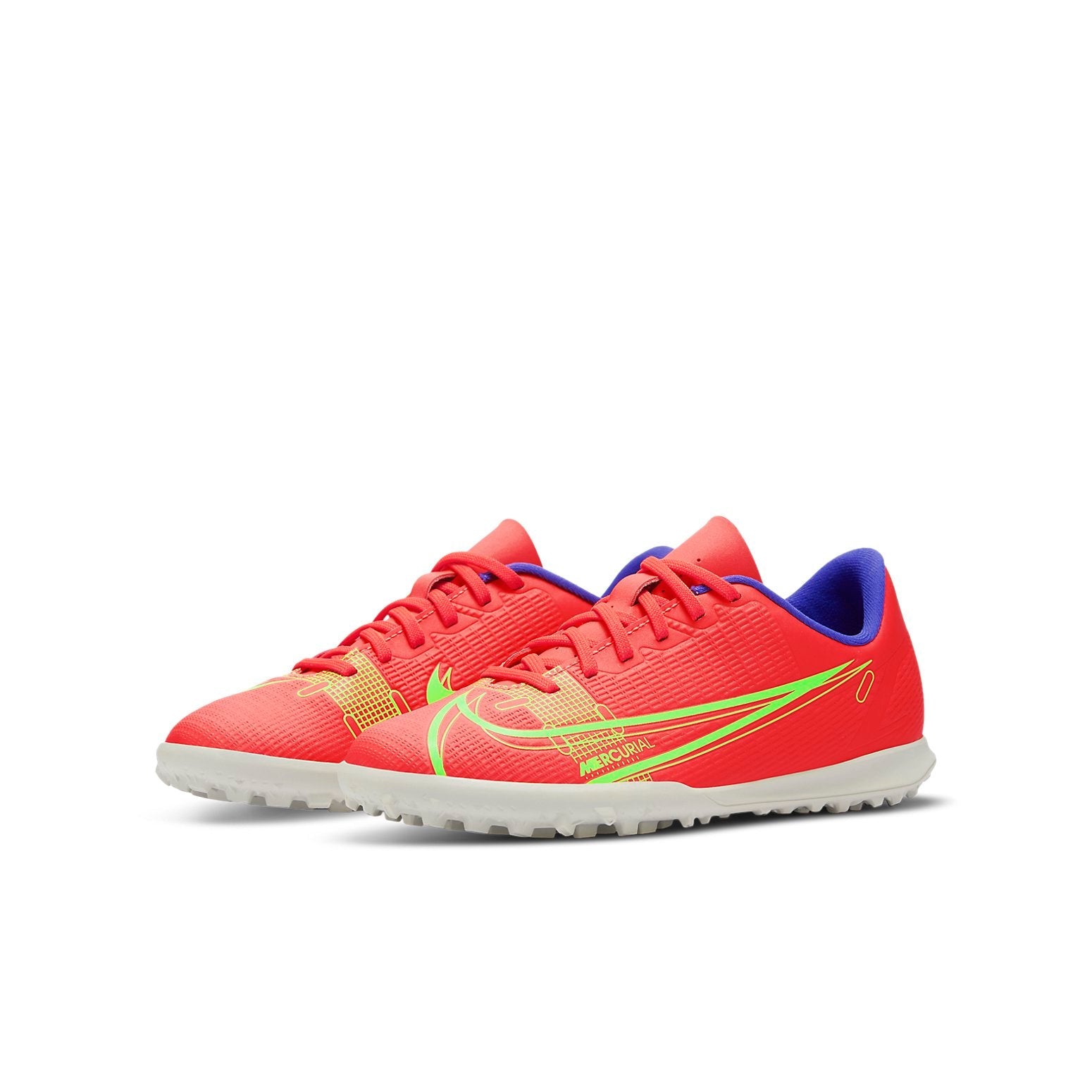 (GS) Nike Mercurial Vapor 14 Club TF 'Bright Crimson Indigo Burst' CV0945-600