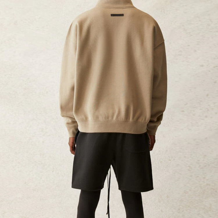 Fear of God Essentials SS21 Pull-Over Mockneck Moss FOG-SS21-582