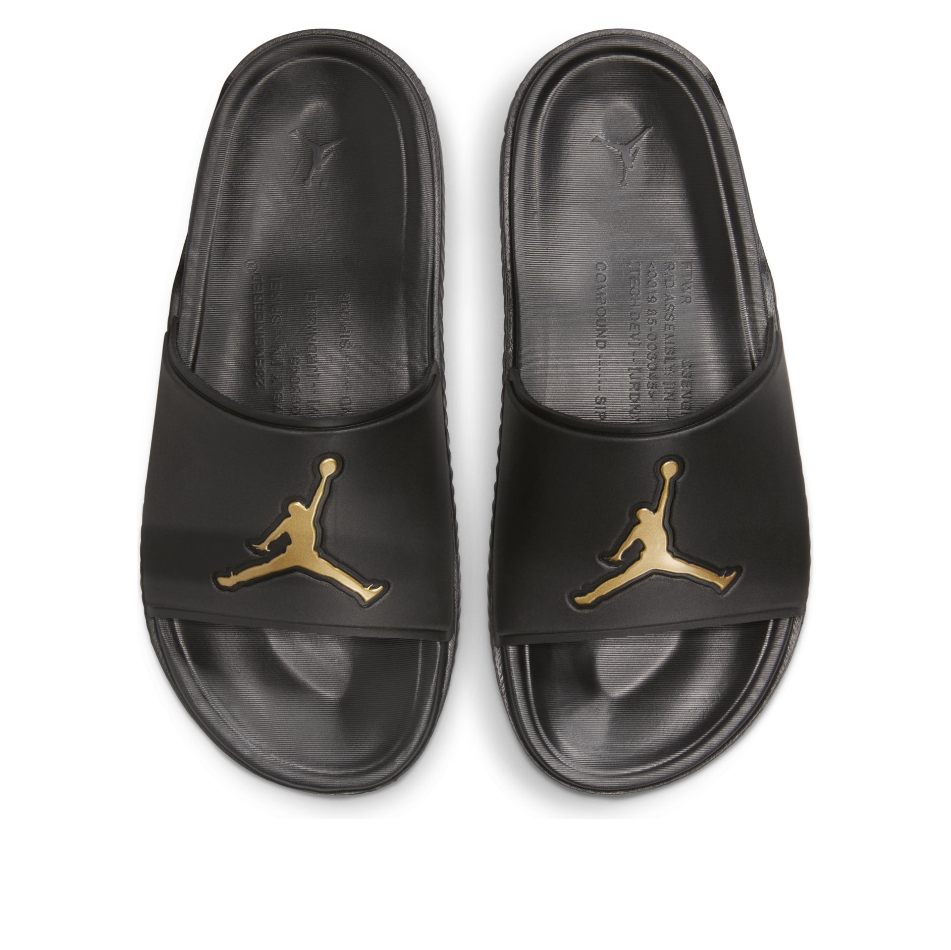 Air Jordan Jumpman Slide 'Black Metallic Gold' FQ1598-007
