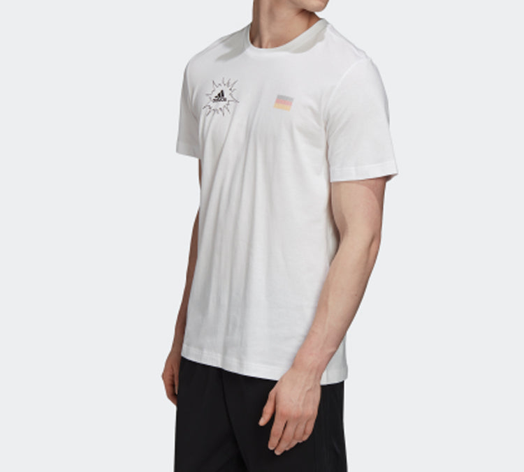 adidas Tsubasa Germany Soccer/Football Short Sleeve White FQ7638