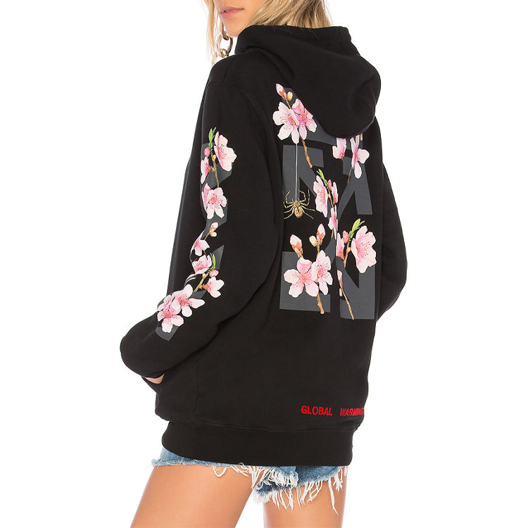 (WMNS) Off-White Sakura Arrow Printing Black OWBB008E170030491088
