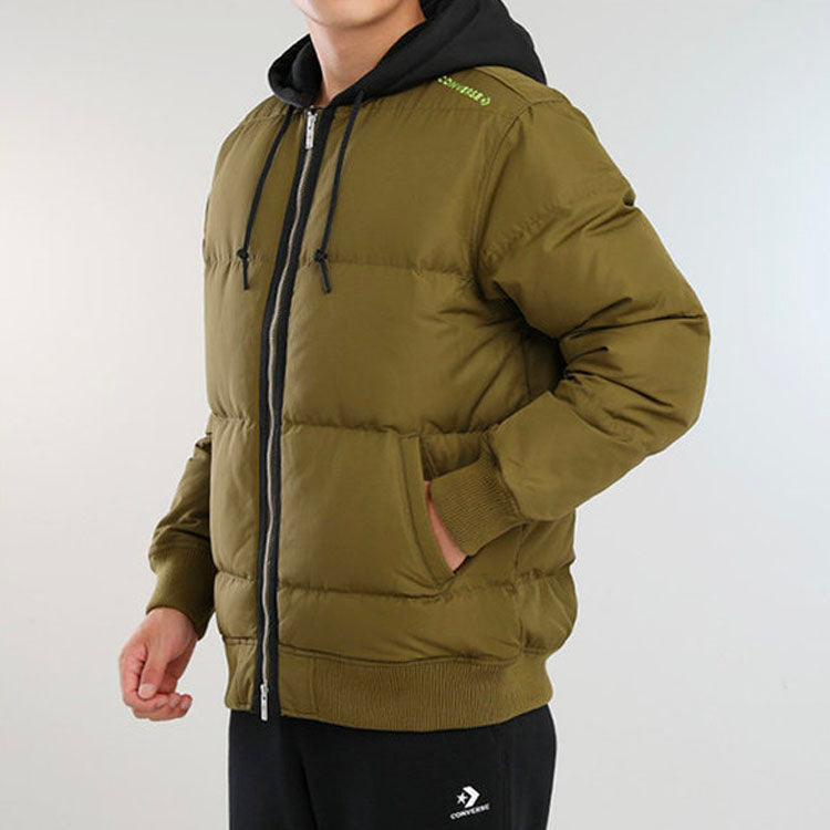Converse Court Down Bomber Jacket Asia Sizing 'Olive Green' 10019992-A02