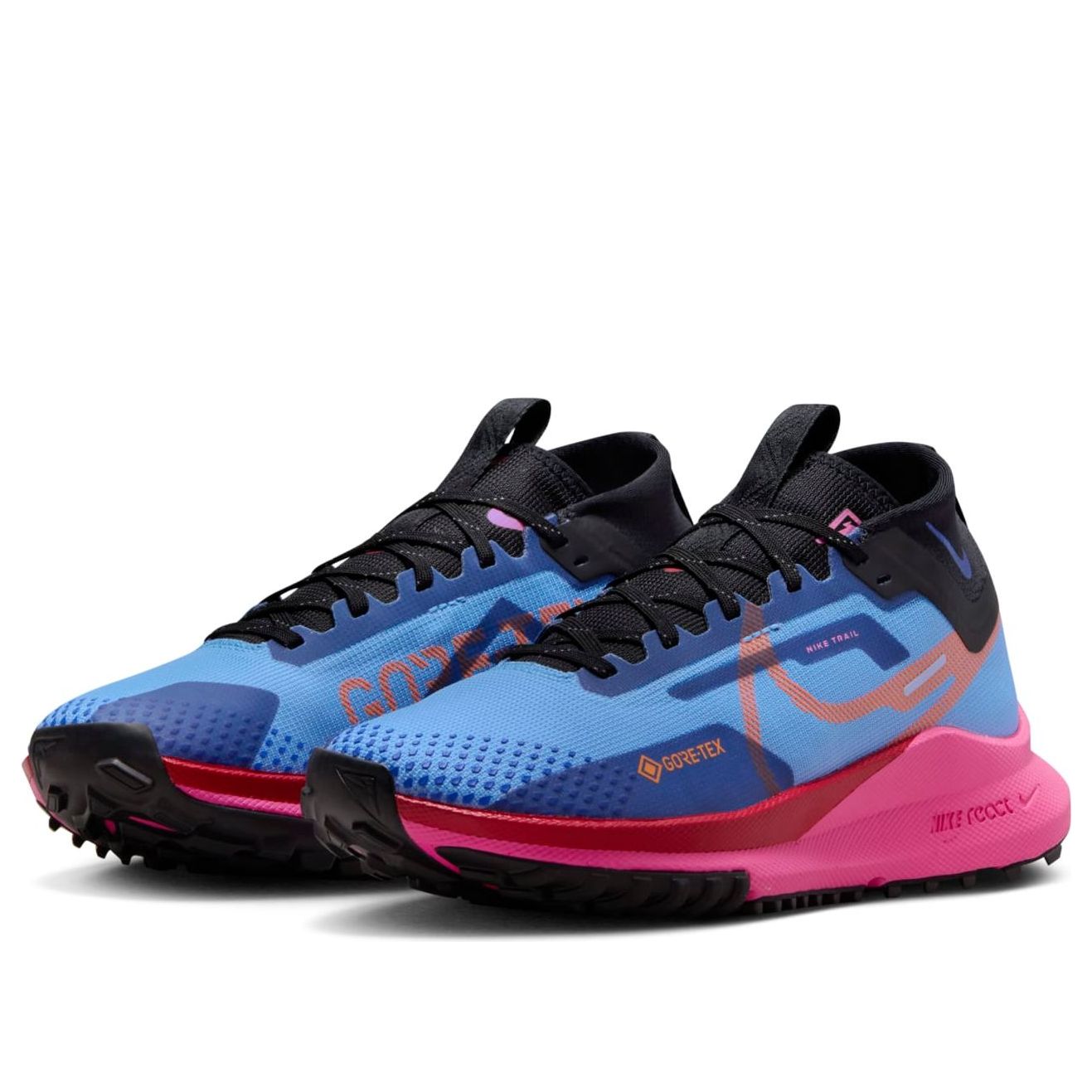 (WMNS) Nike React Pegasus Trail 4 GTX 'University Blue Pink Glow' FV1181-400