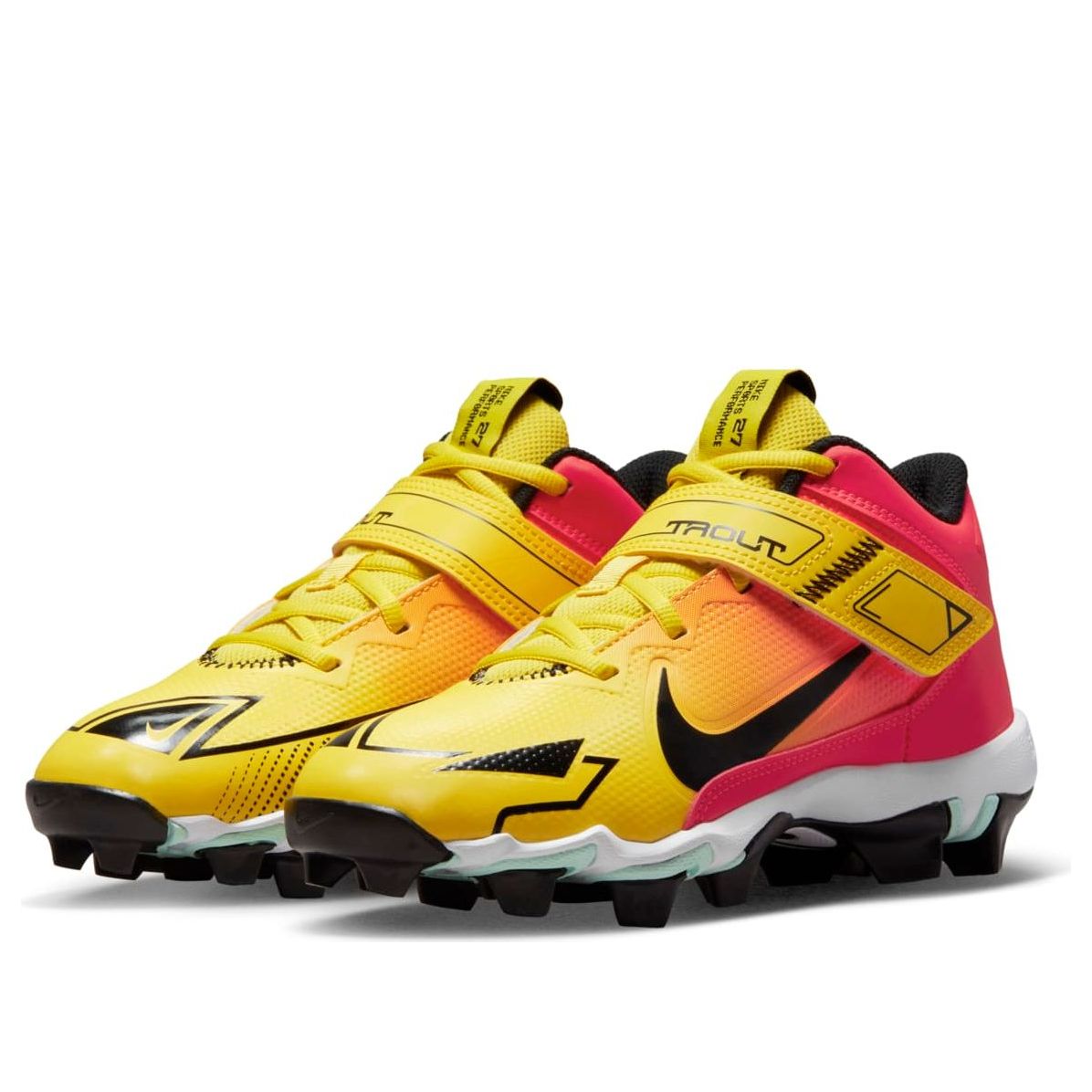 (GS) Nike Force Trout 8 Keystone 'Yellow Strike Bright Crimson' CZ5910-706