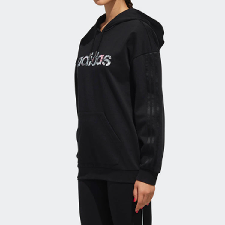 (WMNS) adidas neo Casual Sports Pullover Black DZ7595