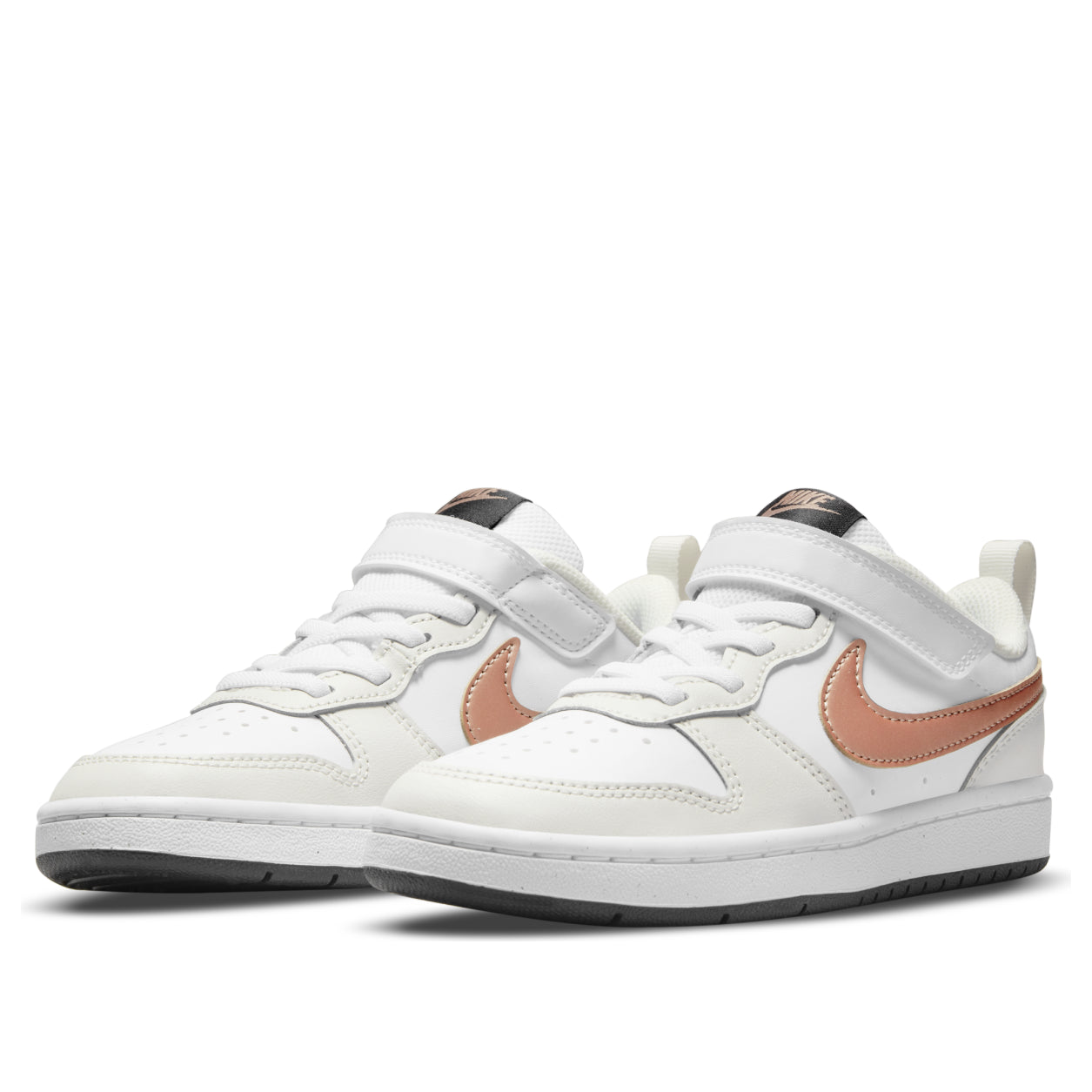 (PS) Nike Court Borough Low 2 'White Metallic Red Bronze' BQ5451-116