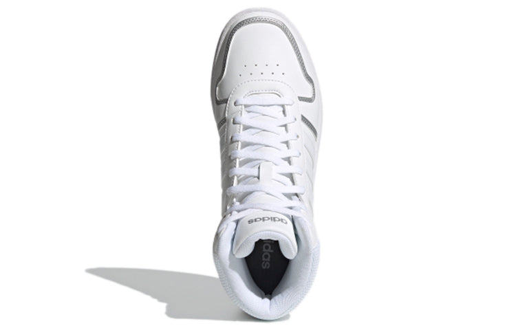 (WMNS) adidas Hoops 2.0 Mid 'White Silver Metallic' FY6023