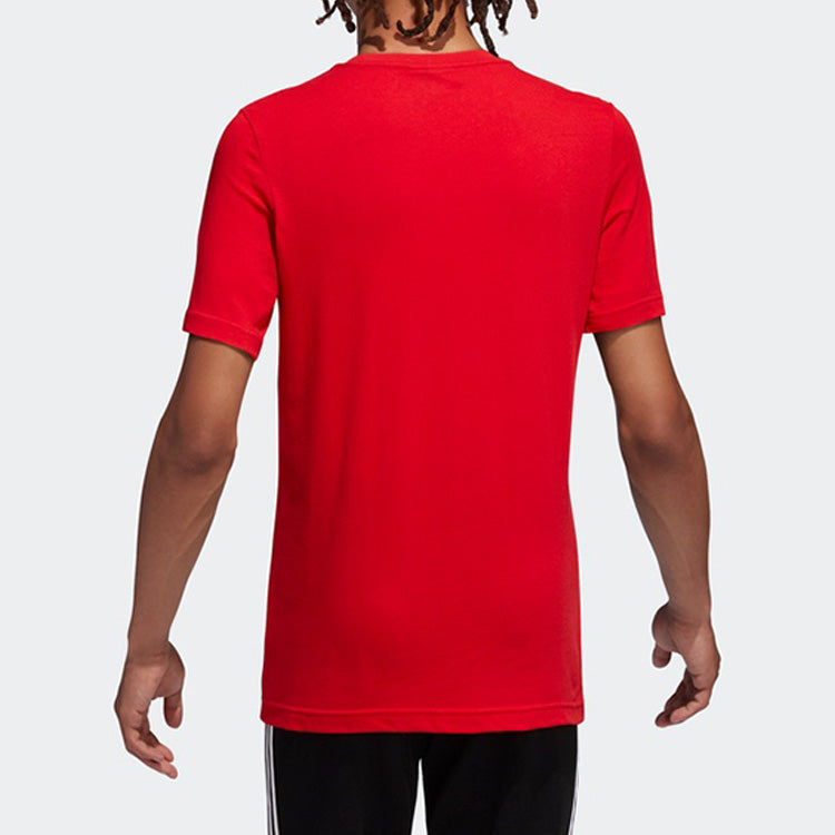 adidas originals Round Neck Pullover Short Sleeve Red FN2841