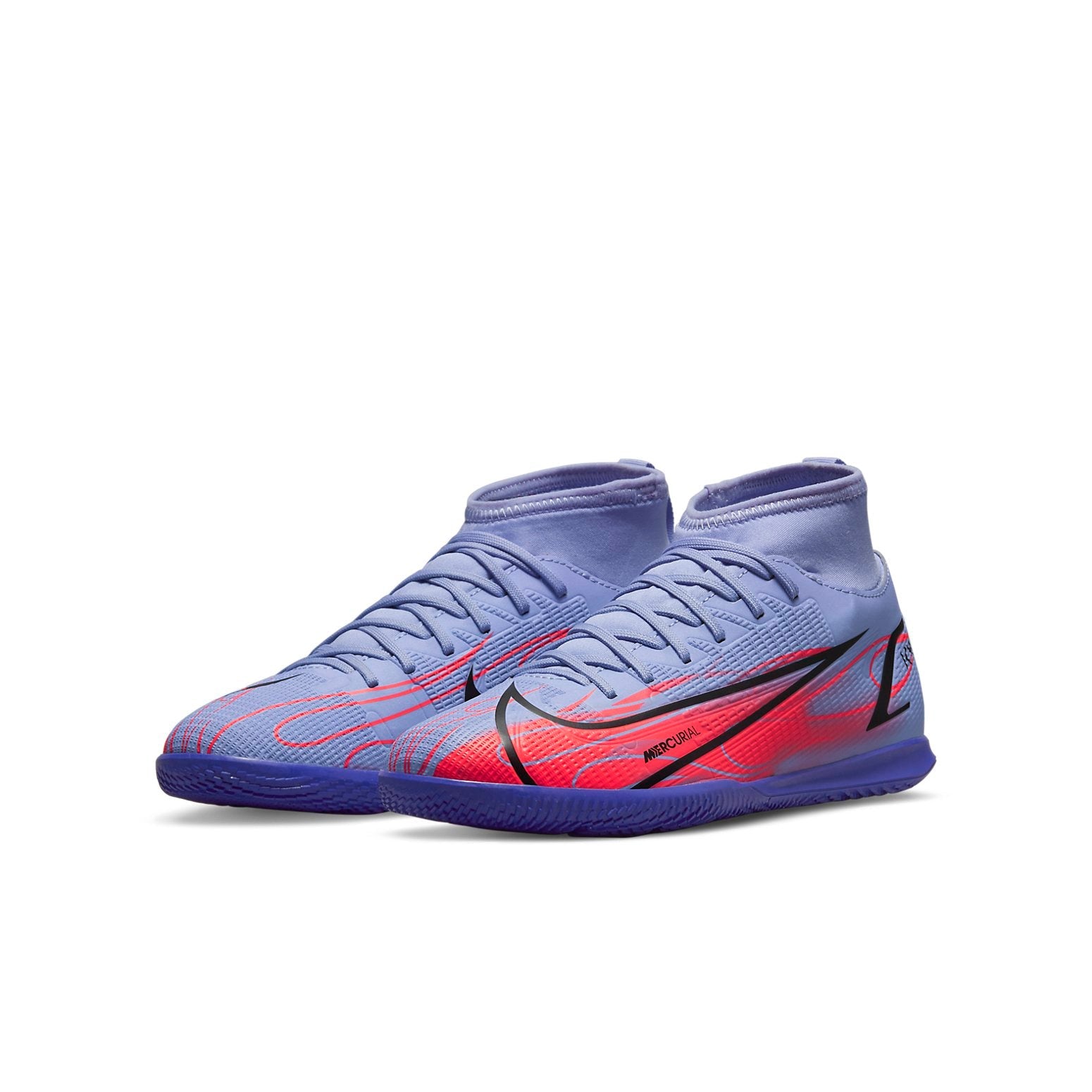 (GS) Nike JR Mercurial Superfly 8 Club IC 'Purple Black Red' DB0932-506