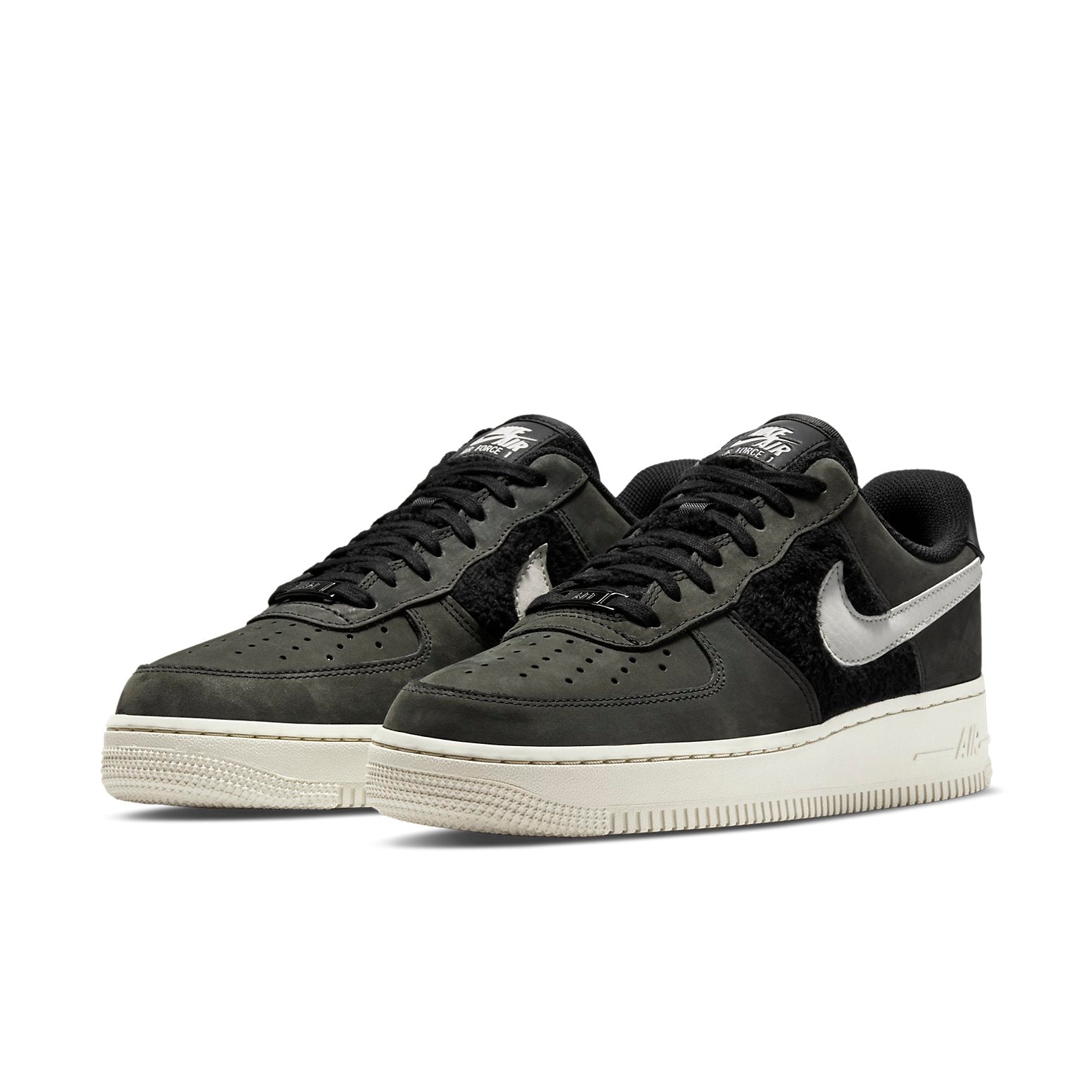 (WMNS) Nike Air Force 1 'Faux Fur - Black Light Bone' DO6714-001