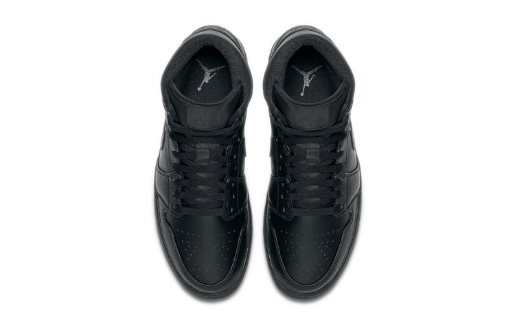 Air Jordan 1 Mid 'Triple Black' 2020 554724-091