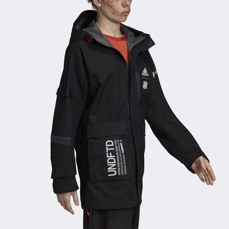adidas x Undefeated Crossover Gore-tex Material Hooded Jacket Windbreaker Black DY3263