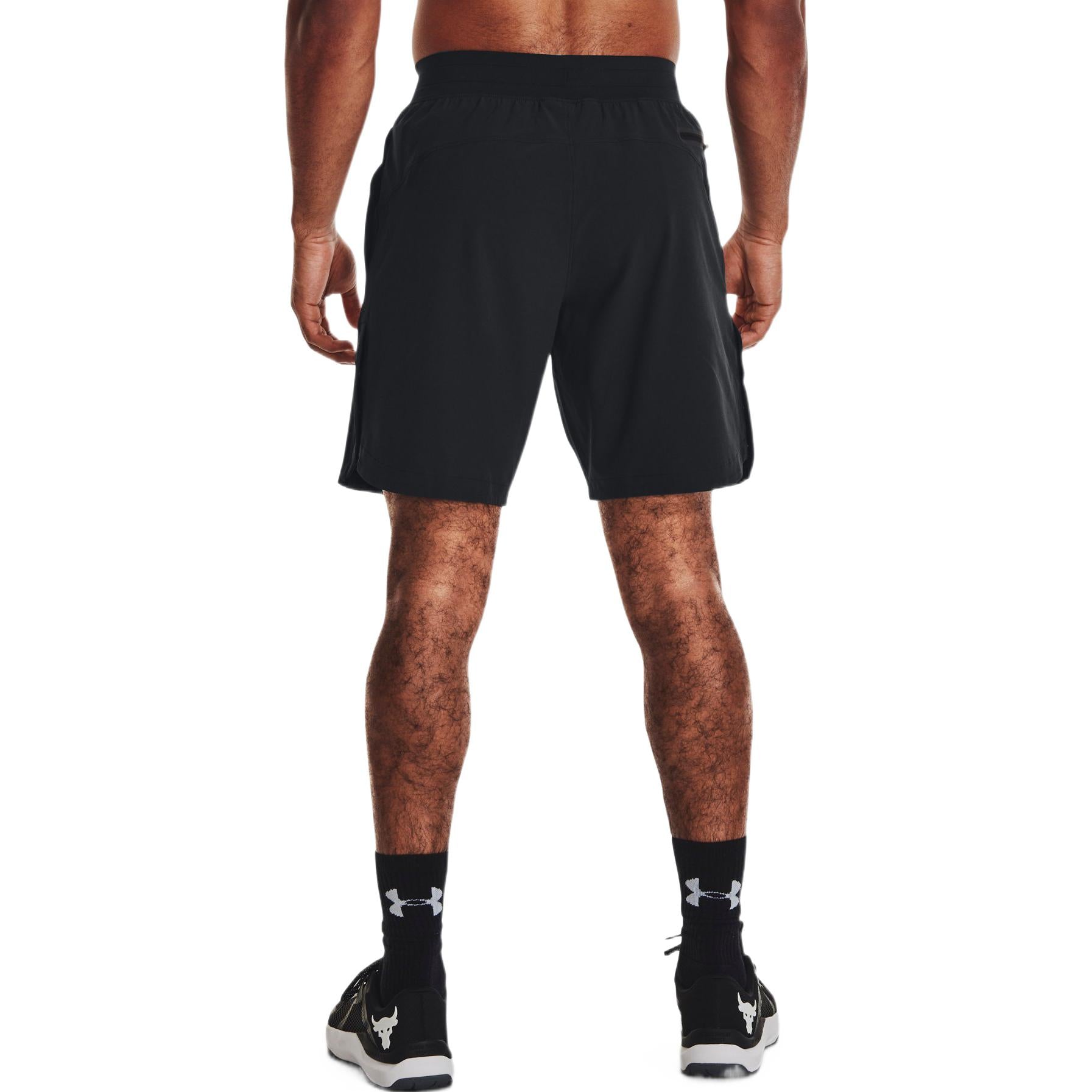Under Armour Project Rock Snap Training Shorts Asia Sizing 'Black White' 1361616-002