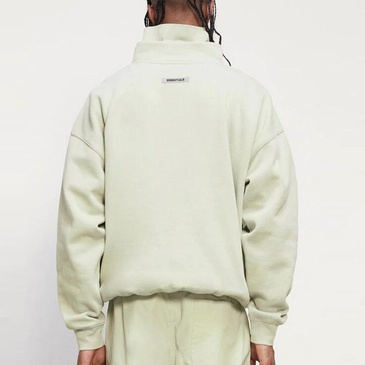 Fear of God Essentials FW20 Mock Neck Sweatshirt 'Sage' FOG-FW20-306