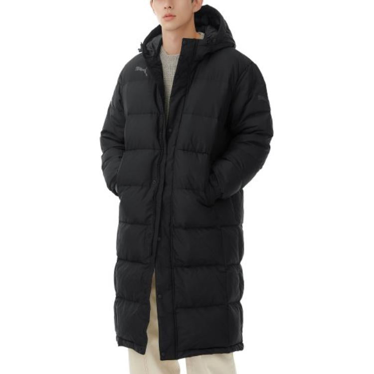 PUMA Long Down Jacket 'Black Grey' 932547-01