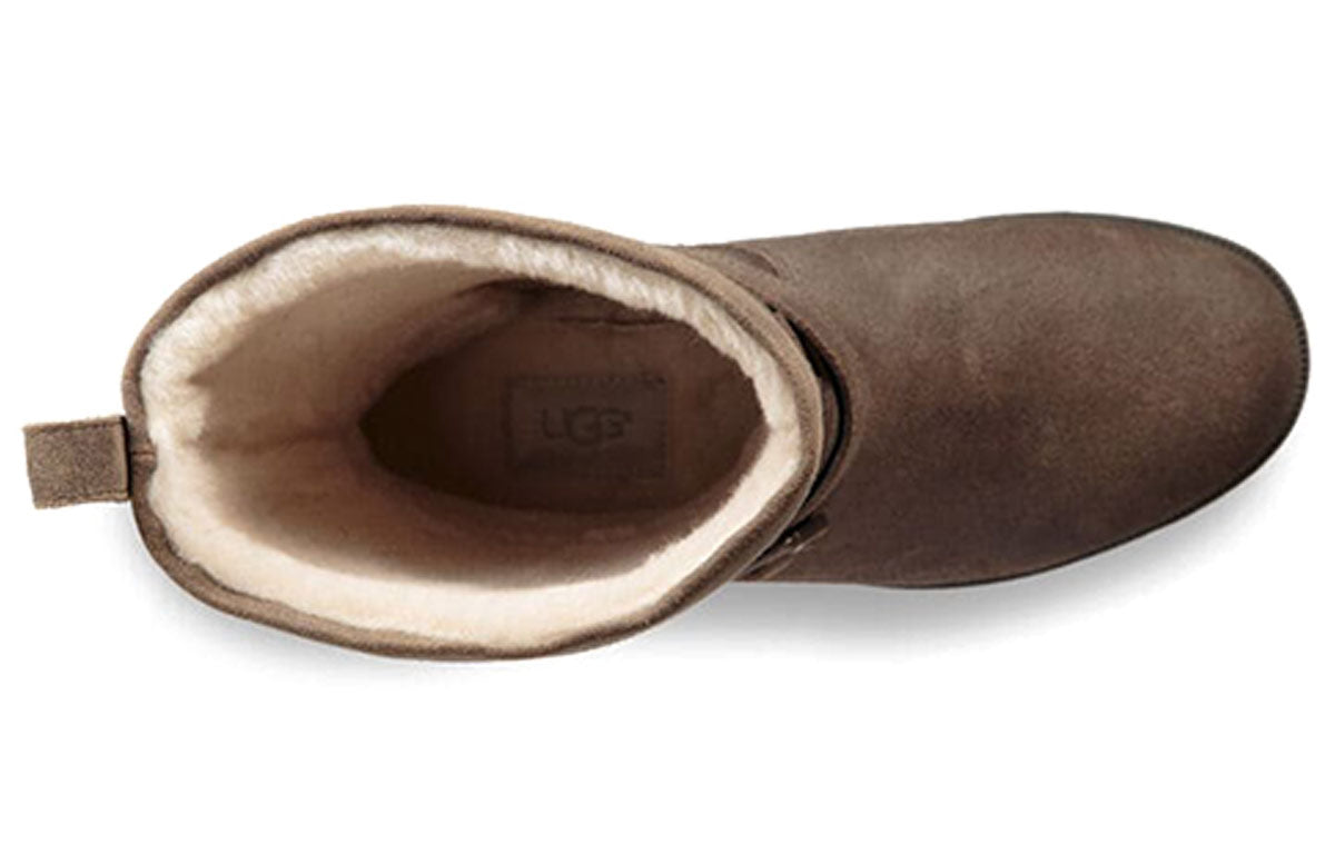(WMNS) UGG Glendale Snow Boots Brown 1095152-DOVE