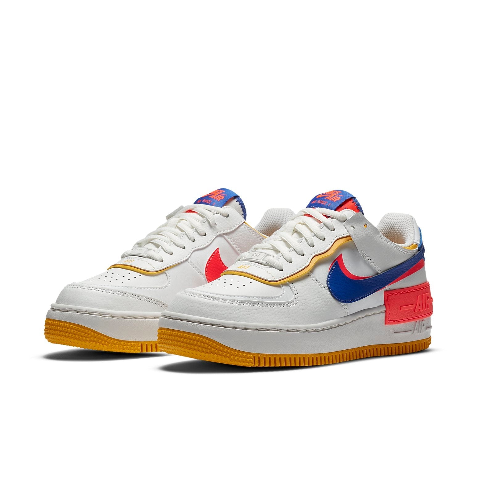 (WMNS) Nike Air Force 1 Shadow 'White Crimson Blue' CI0919-105