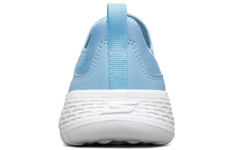 (WMNS) Skechers Go Walk Cool Slip-on Shoes Blue/White 667082-BLU